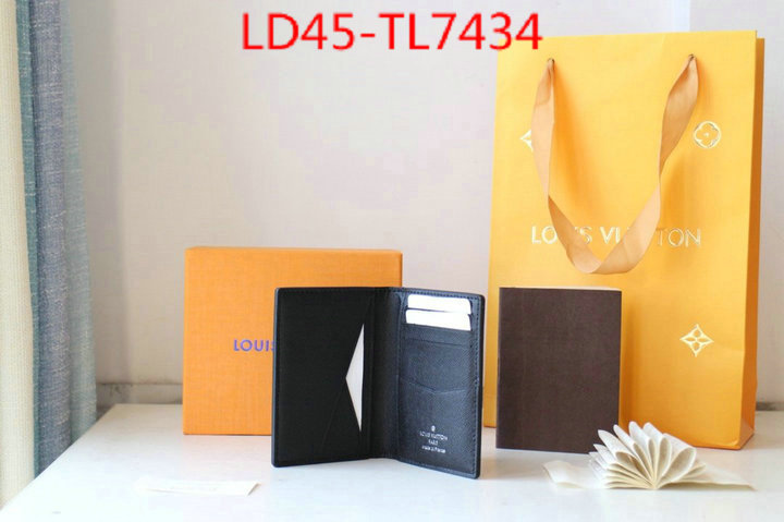 LV Bags(TOP)-Wallet,ID: TL7434,$: 45USD