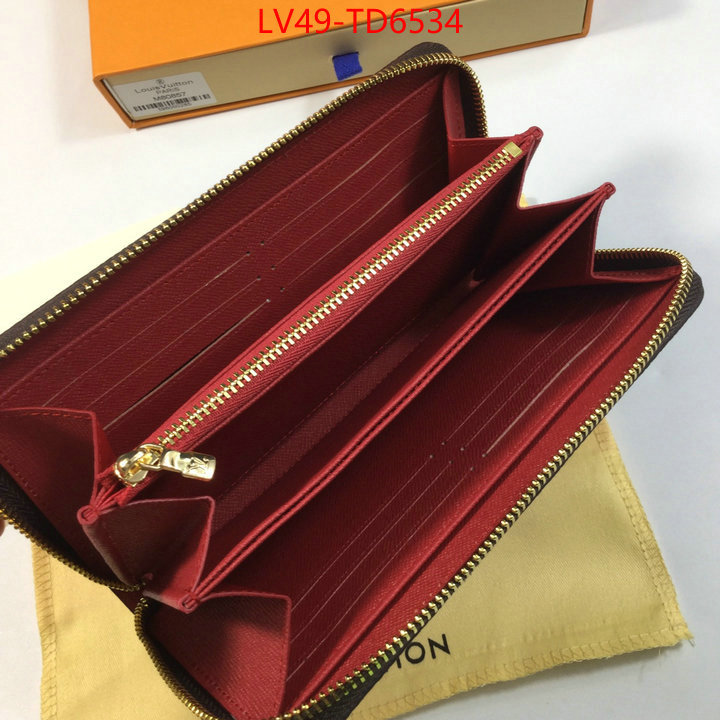 LV Bags(4A)-Wallet,buy first copy replica ,ID: TD6534,$: 49USD