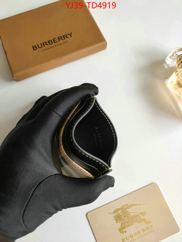 Burberry Bags(4A)-Wallet,best knockoff ,ID: TD4919,$: 39USD