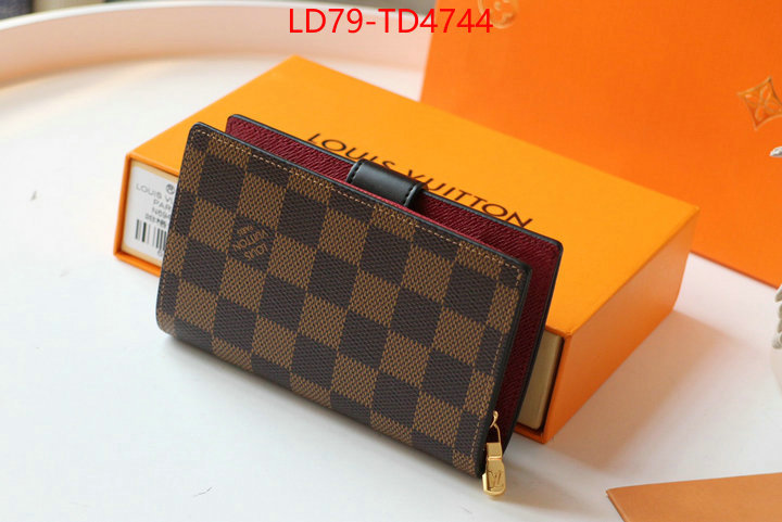 LV Bags(TOP)-Wallet,ID: TD4744,$: 79USD