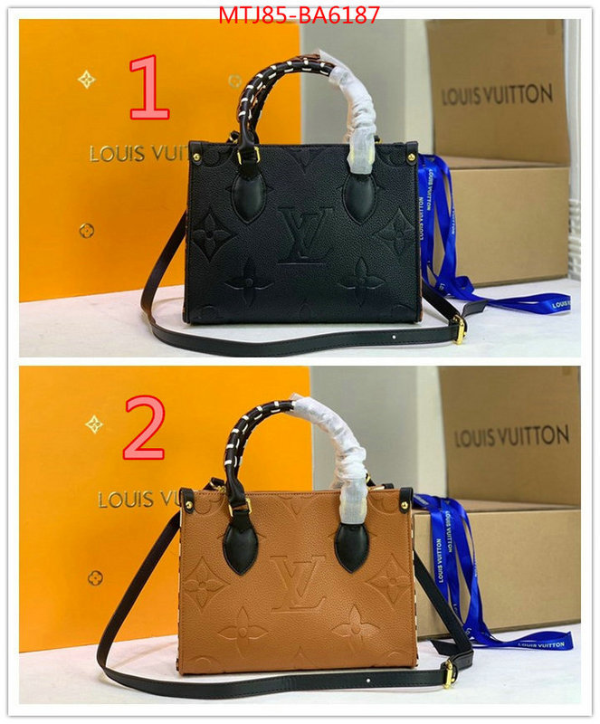 LV Bags(4A)-Handbag Collection-,ID: BA6187,$: 85USD