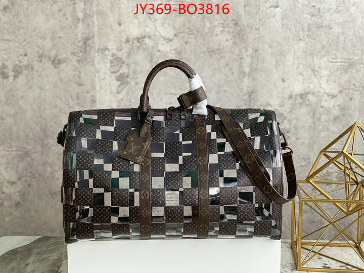 LV Bags(TOP)-Keepall BandouliRe 45-50-,ID: BO3816,$: 369USD