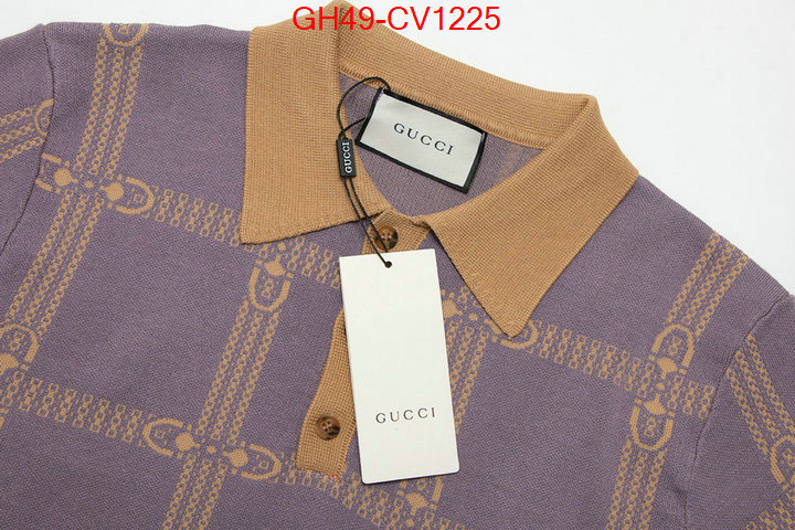 Clothing-Gucci,buy 2023 replica , ID: CV1225,$: 49USD