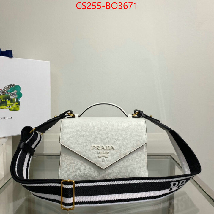 Prada Bags(TOP)-Diagonal-,ID: BO3671,$: 255USD