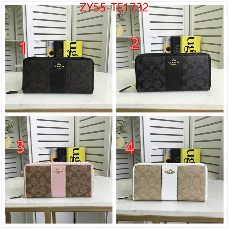 Coach Bags(4A)-Wallet,aaaaa+ replica designer ,ID: TE1732,$: 55USD