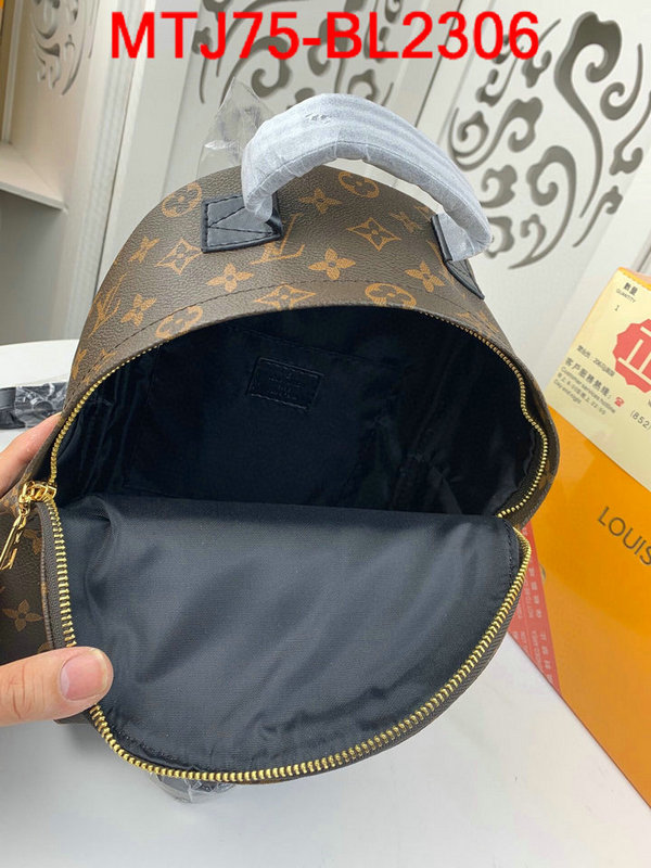 LV Bags(4A)-Backpack-,ID：BL2306,$:75USD