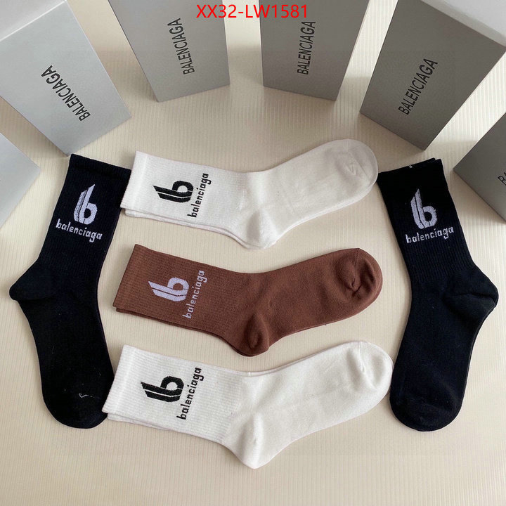 Sock-Balenciaga,designer wholesale replica , ID: LW1581,$: 32USD