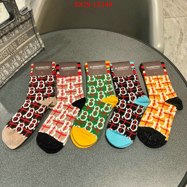 Sock-Burberry,at cheap price , ID:LX144,$: 39USD