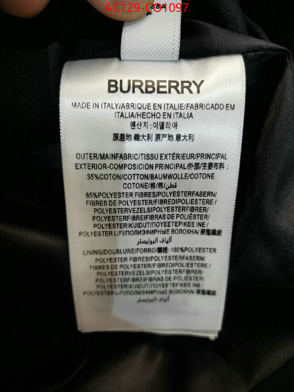 Down jacket Women-Burberry,aaaaa+ replica , ID: CO1097,$: 129USD