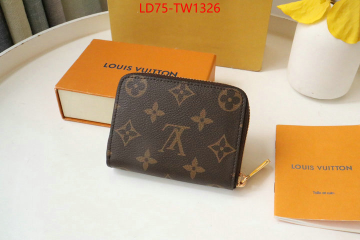 LV Bags(TOP)-Wallet,ID: TW1326,$: 75USD