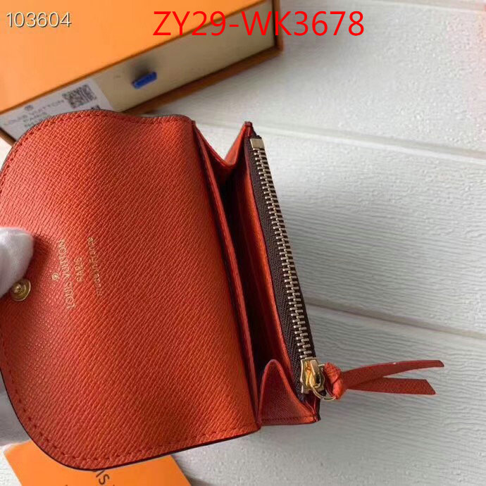 LV Bags(4A)-Wallet,ID: WK3678,$:29USD