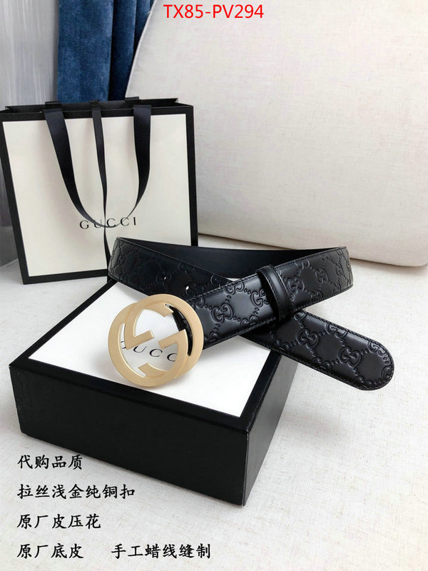 Belts-Gucci,designer 1:1 replica , ID: PV294,$:85USD