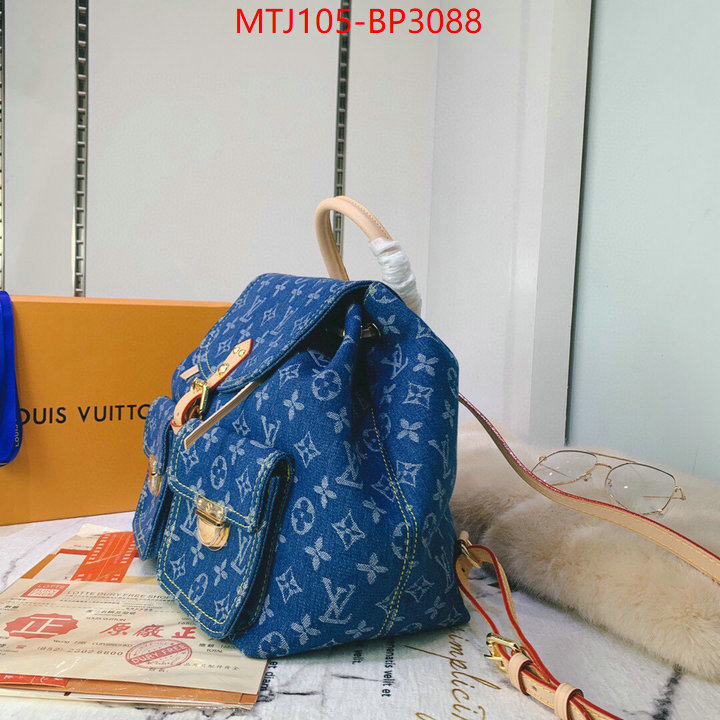 LV Bags(4A)-Backpack-,perfect quality designer replica ,ID: BP3088,$: 105USD