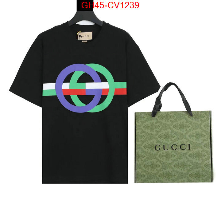 Clothing-Gucci,wholesale 2023 replica , ID: CV1239,$: 45USD