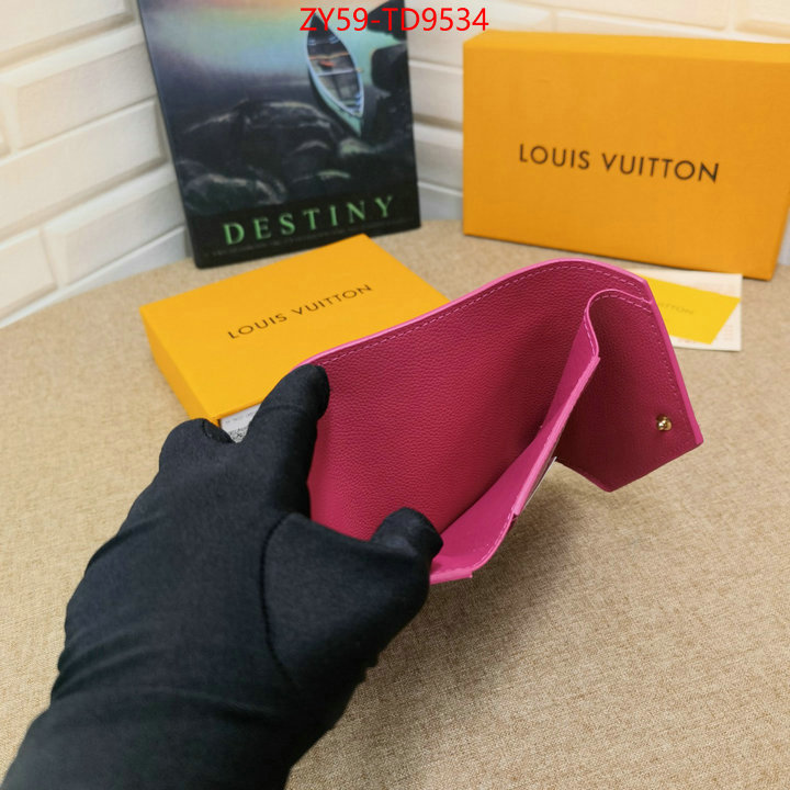 LV Bags(4A)-Wallet,luxury fashion replica designers ,ID: TD9534,$: 59USD