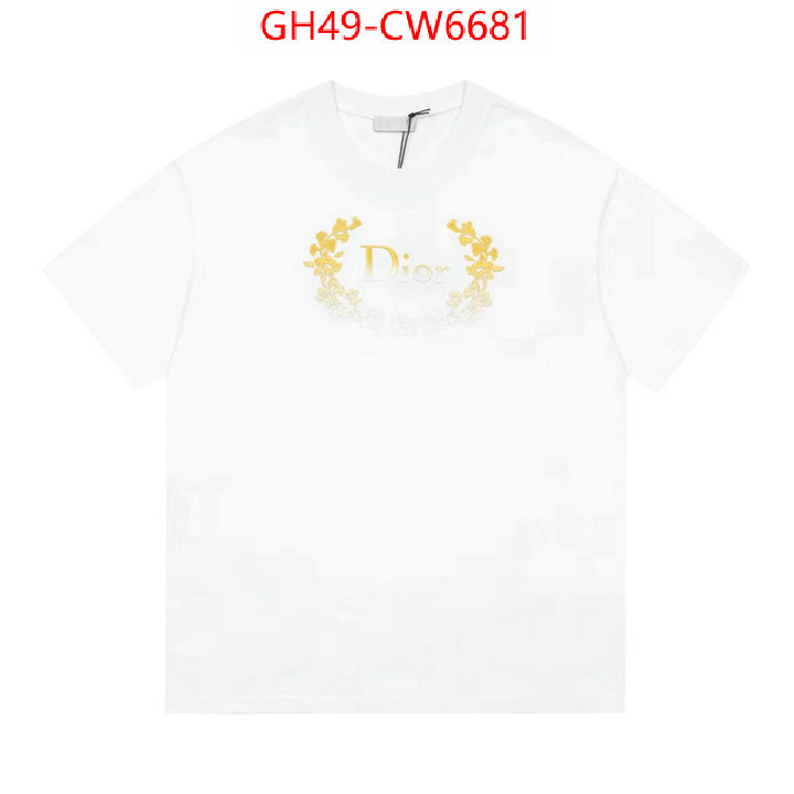 Clothing-Dior,what 1:1 replica , ID: CW6681,$: 49USD