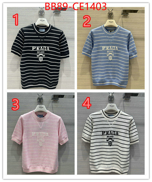 Clothing-Prada,high quality designer , ID: CE1403,$: 89USD