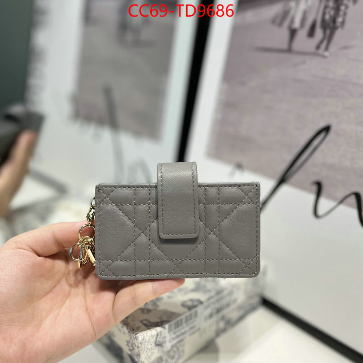 Dior Bags(TOP)-Wallet-,ID: TD9686,$: 69USD