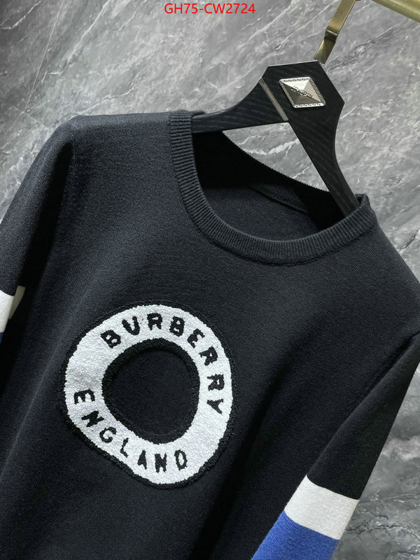 Clothing-Burberry,good quality replica , ID: CW2724,$: 75USD