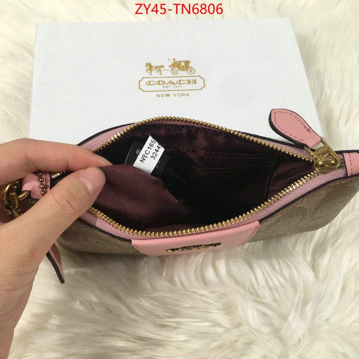 Coach Bags(4A)-Wallet,buy high quality cheap hot replica ,ID: TN6806,$: 45USD