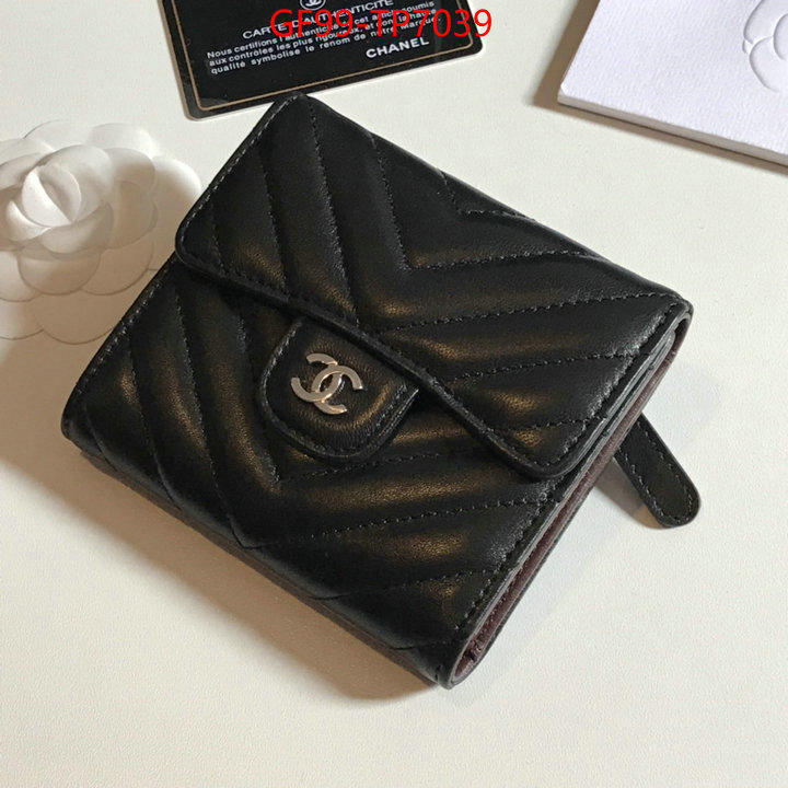 Chanel Bags(TOP)-Wallet-,ID: TP7039,$: 99USD