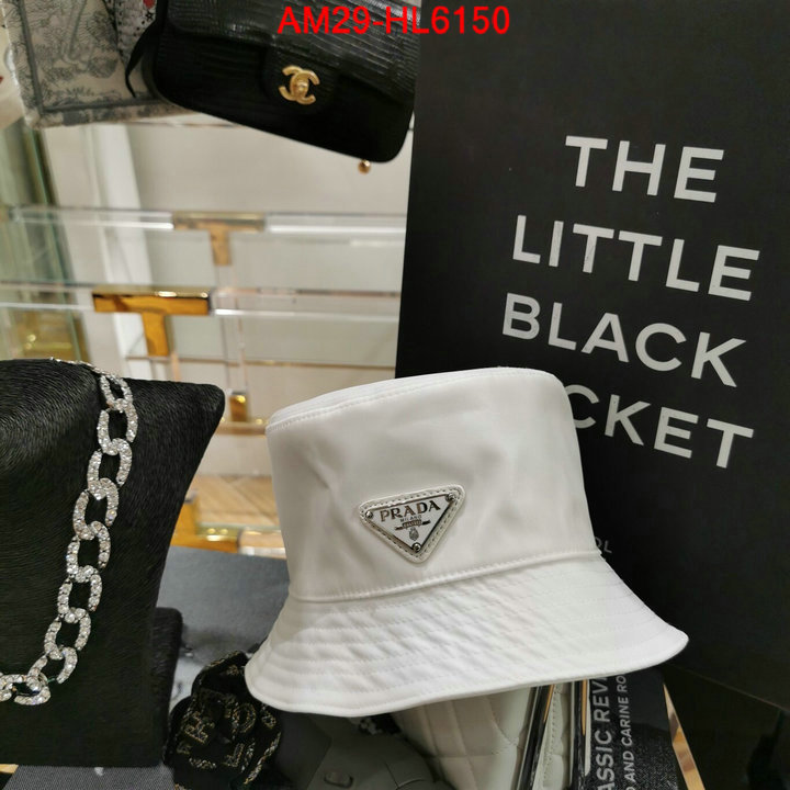 Cap (Hat)-Prada,high quality 1:1 replica , ID: HL6150,$: 29USD