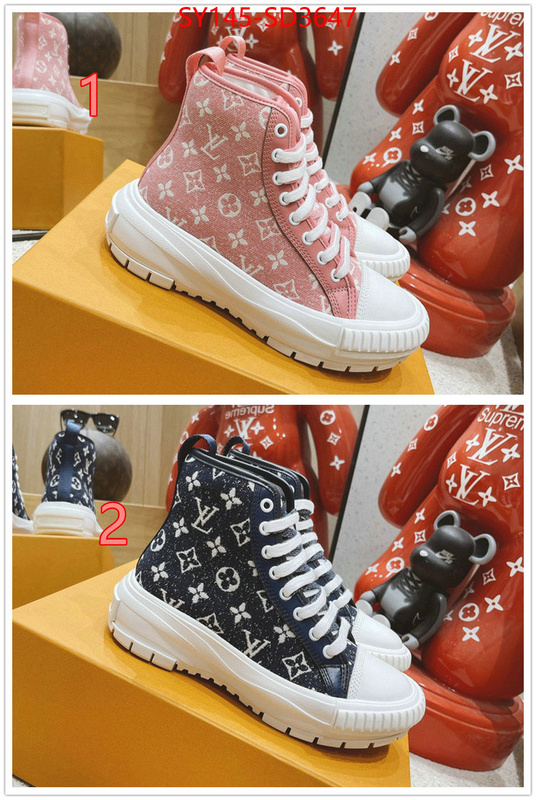 Women Shoes-LV,aaaaa replica , ID: SD3647,$: 145USD