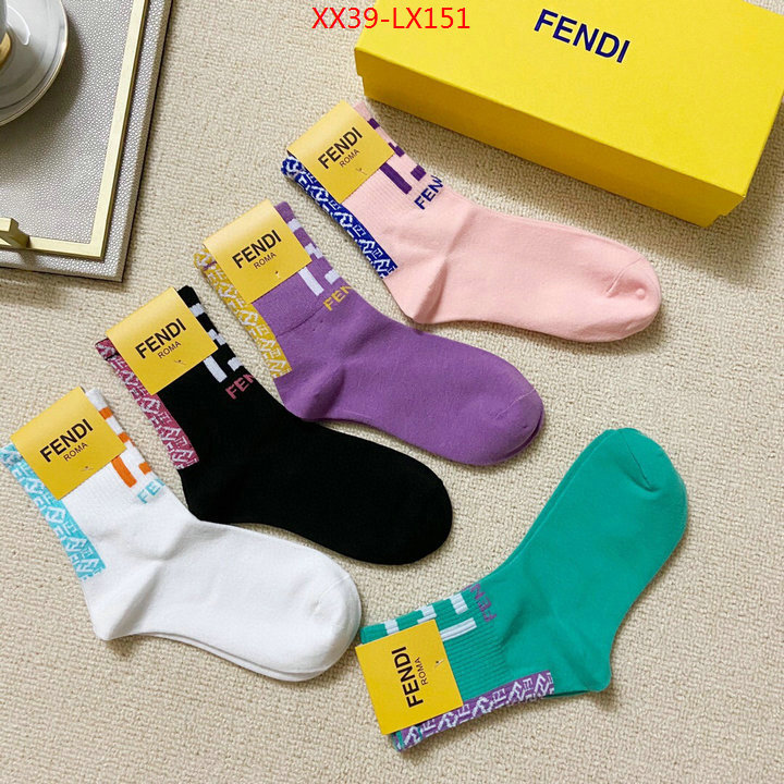 Sock-Fendi,high quality designer , ID:LX151,$: 39USD