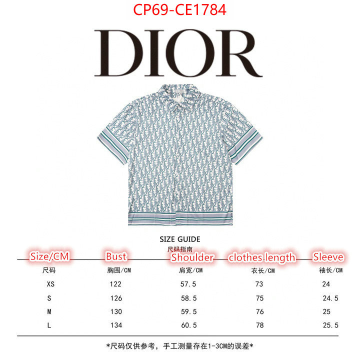 Clothing-Dior,high quality customize ,ID: CE1784,$: 69USD