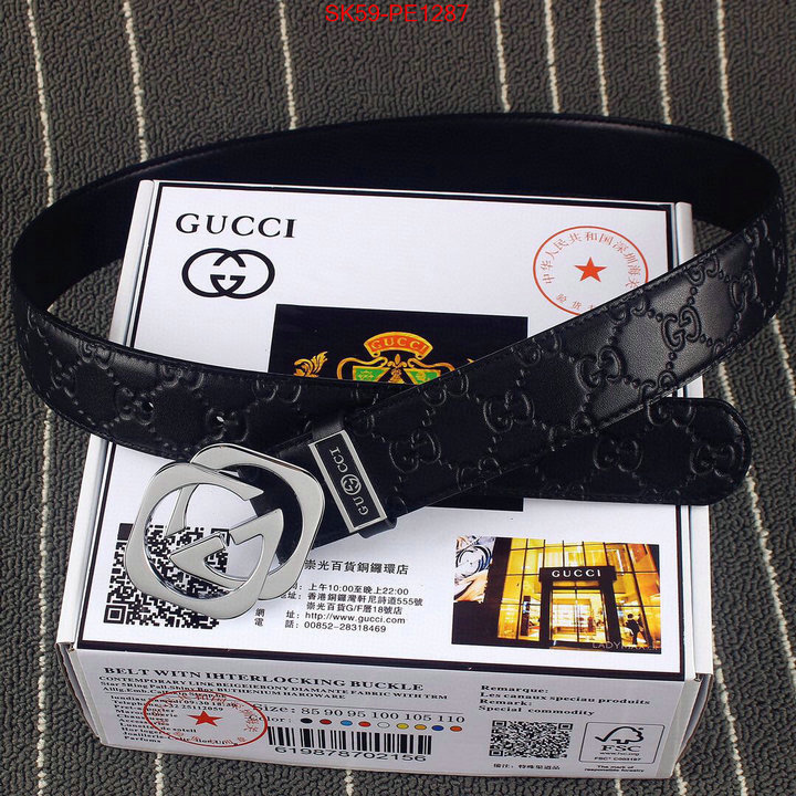 Belts-Gucci,buy 2023 replica , ID: PE1287,$: 59USD