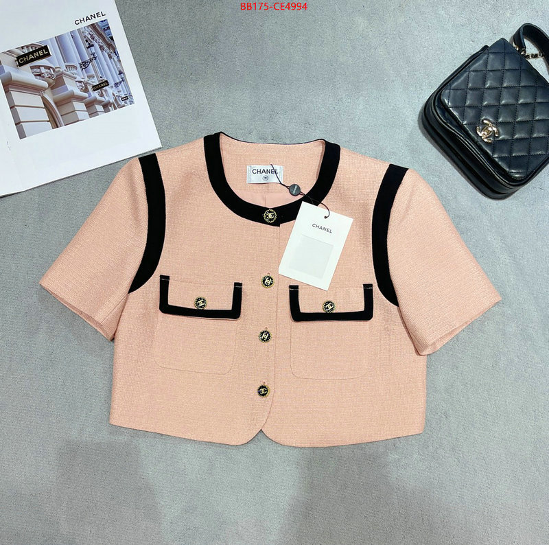 Clothing-Chanel,2023 perfect replica designer , ID: CE4994,$: 175USD