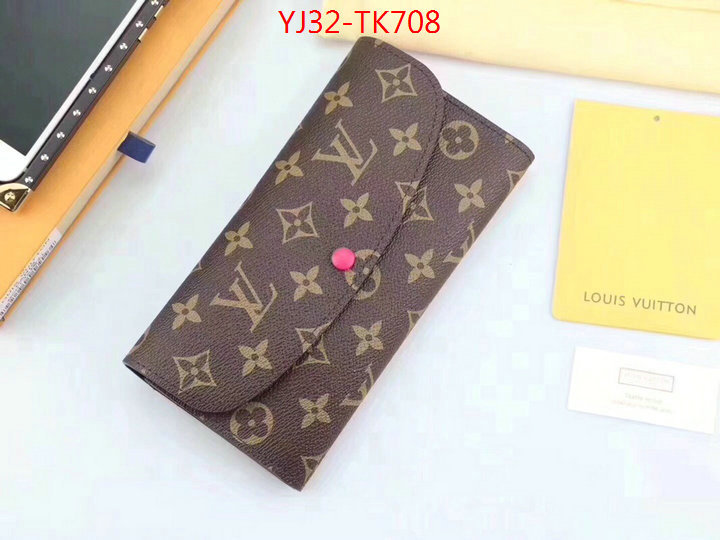 LV Bags(4A)-Wallet,ID: TK708,$:32USD