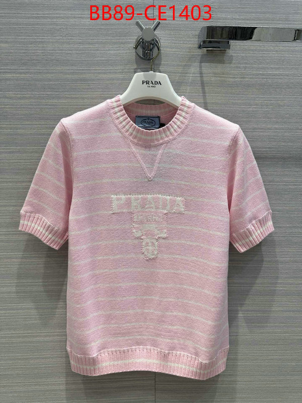 Clothing-Prada,high quality designer , ID: CE1403,$: 89USD