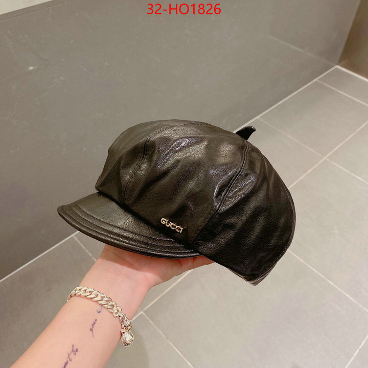 Cap (Hat)-Gucci,high quality 1:1 replica , ID: HO1826,$: 32USD