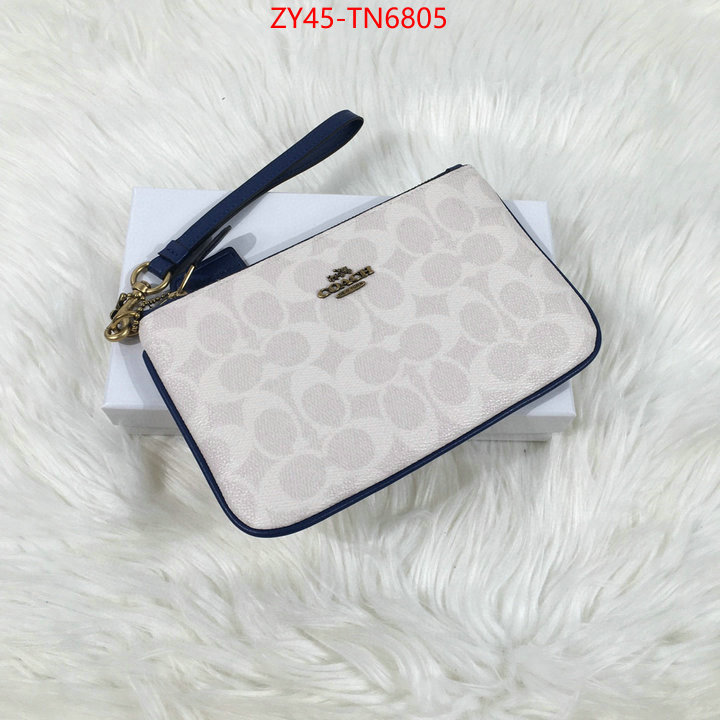 Coach Bags(4A)-Wallet,high quality aaaaa replica ,ID: TN6805,$: 45USD