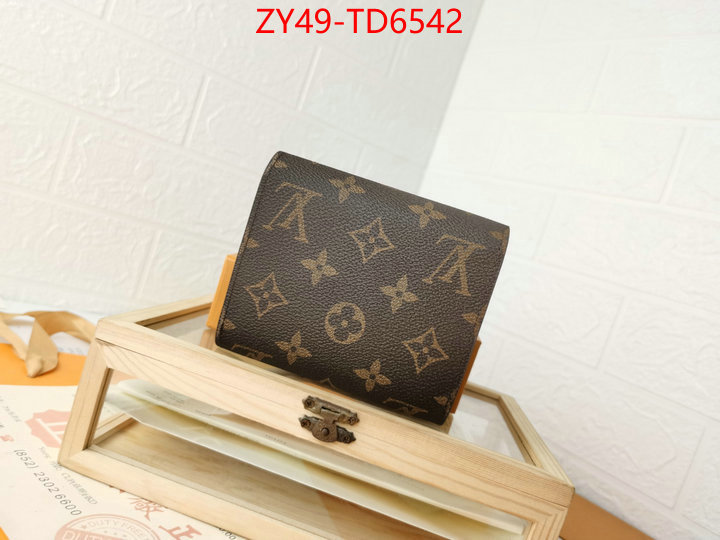 LV Bags(4A)-Wallet,we provide top cheap aaaaa ,ID: TD6542,$: 49USD