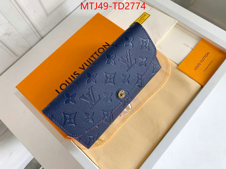 LV Bags(4A)-Wallet,ID: TD2774,$: 49USD