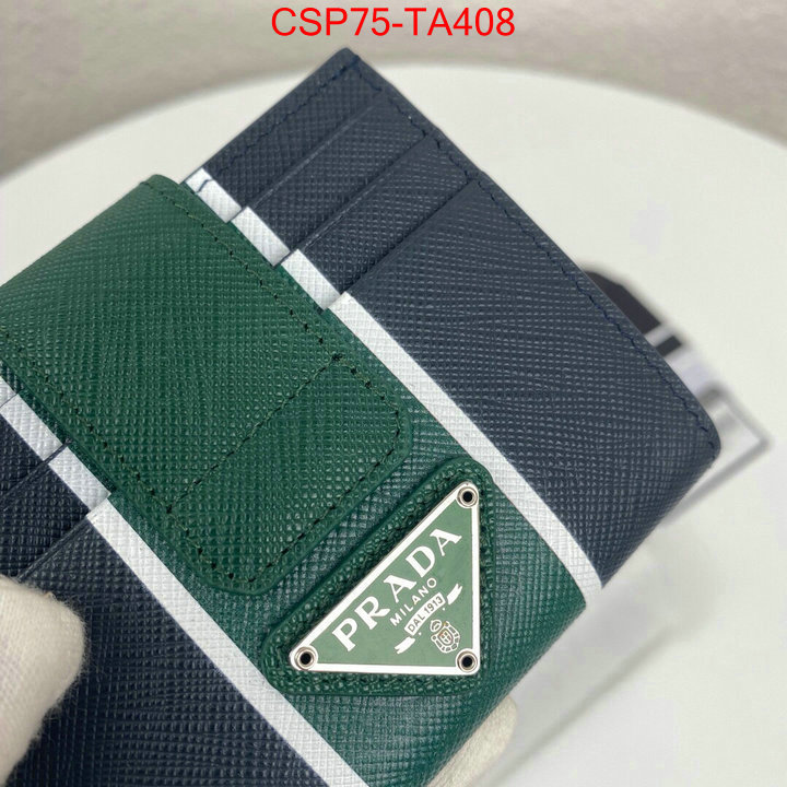 Prada Bags(TOP)-Wallet,ID:TA408,$: 75USD