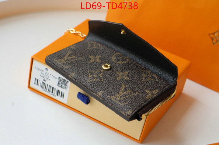 LV Bags(TOP)-Wallet,ID: TD4738,$: 69USD