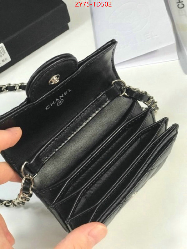 Chanel Bags(4A)-Wallet-,ID: TD502,$: 75USD