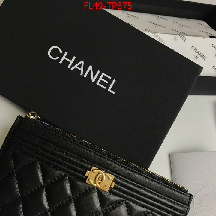 Chanel Bags(4A)-Wallet-,ID: TP875,$: 49USD