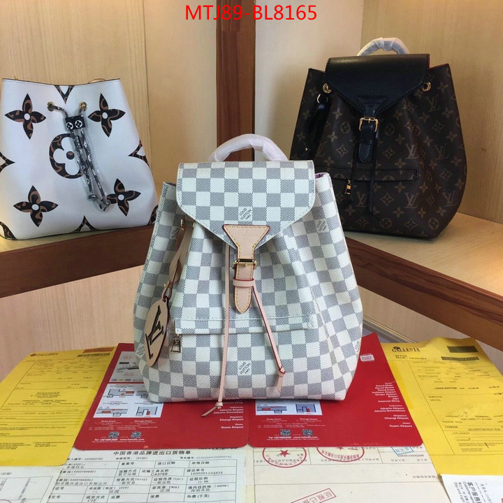 LV Bags(4A)-Backpack-,aaaaa quality replica ,ID: BL8165,$: 89USD