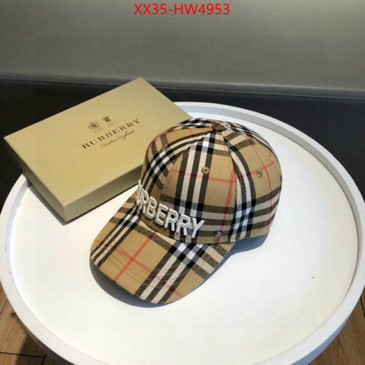 Cap (Hat)-Burberry,knockoff , ID: HW4953,$: 35USD