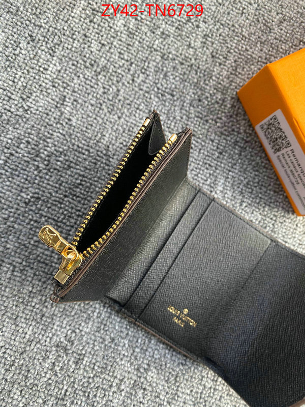 LV Bags(4A)-Wallet,ID: TN6729,$: 42USD