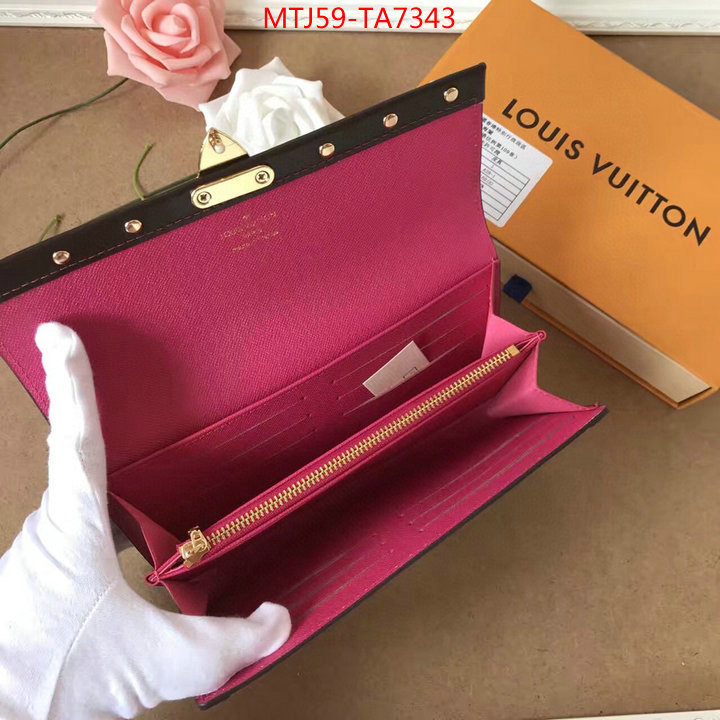 LV Bags(4A)-Wallet,ID: TA7343,$: 59USD