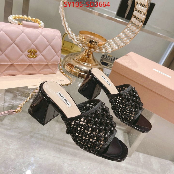 Women Shoes-Miu Miu,mirror copy luxury , ID: SD3664,$: 105USD