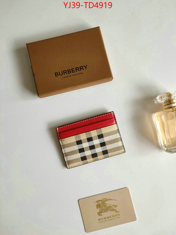 Burberry Bags(4A)-Wallet,best knockoff ,ID: TD4919,$: 39USD