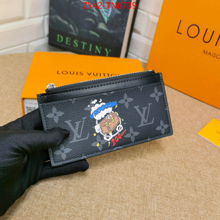 LV Bags(4A)-Wallet,ID: TN6739,$: 42USD