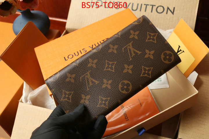 LV Bags(TOP)-Wallet,ID: TO860,$: 75USD