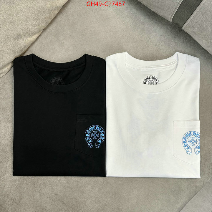 Clothing-Chrome Hearts,can you buy knockoff , ID: CP7487,$: 49USD